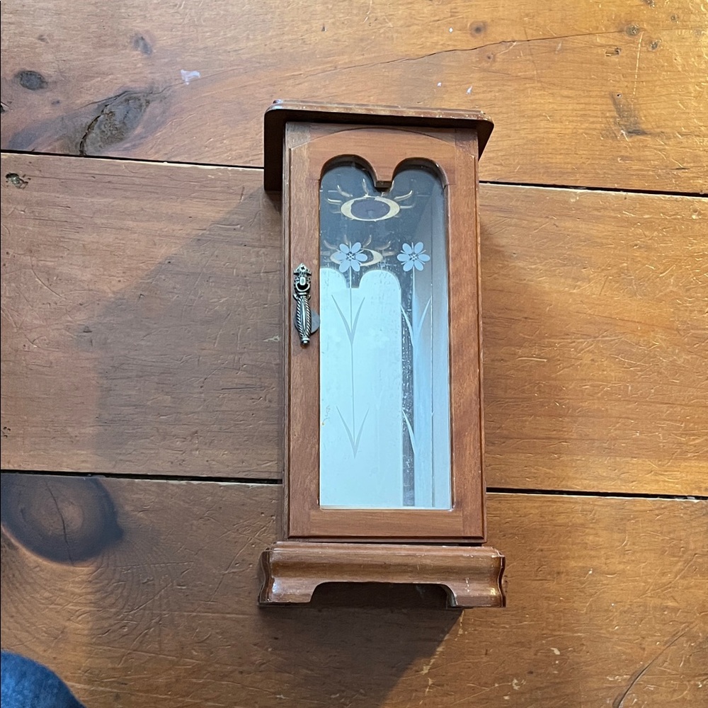 Wooden Glass Door jewlery Box